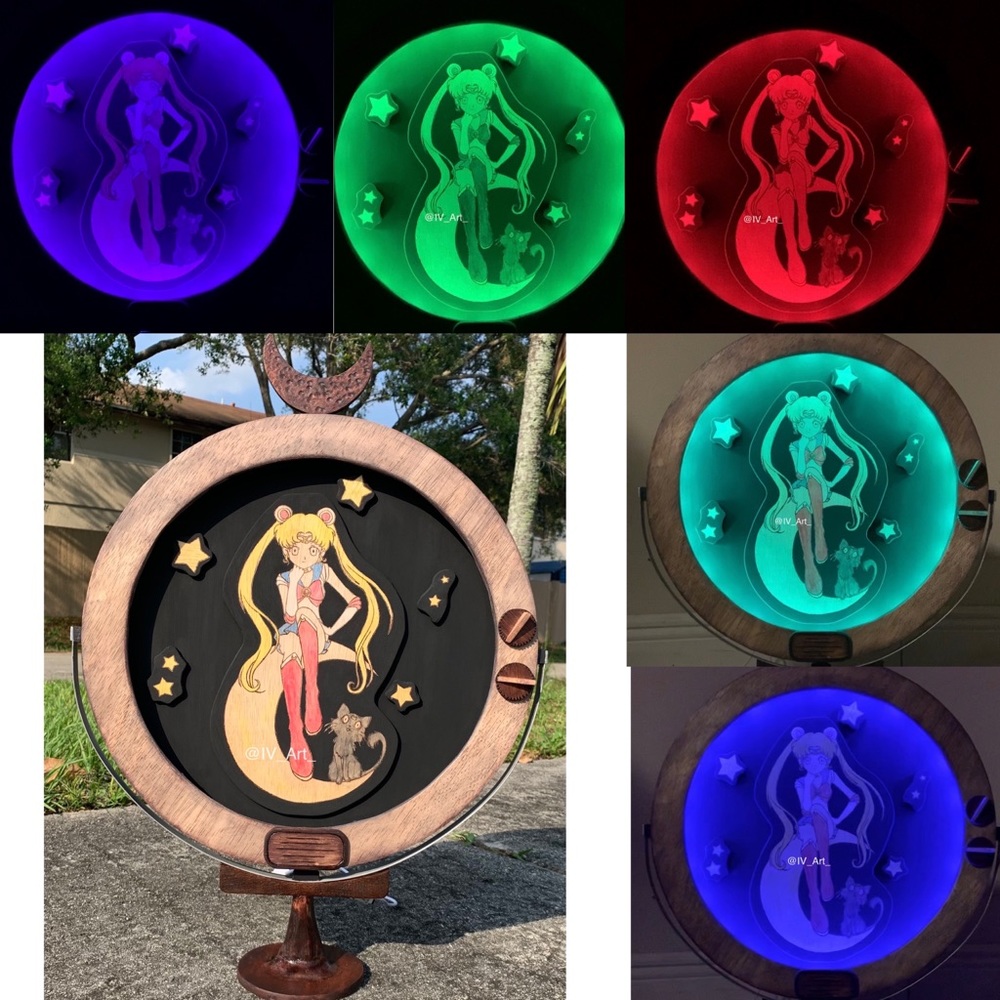 Custom Made Sailor Moon TV Light Up